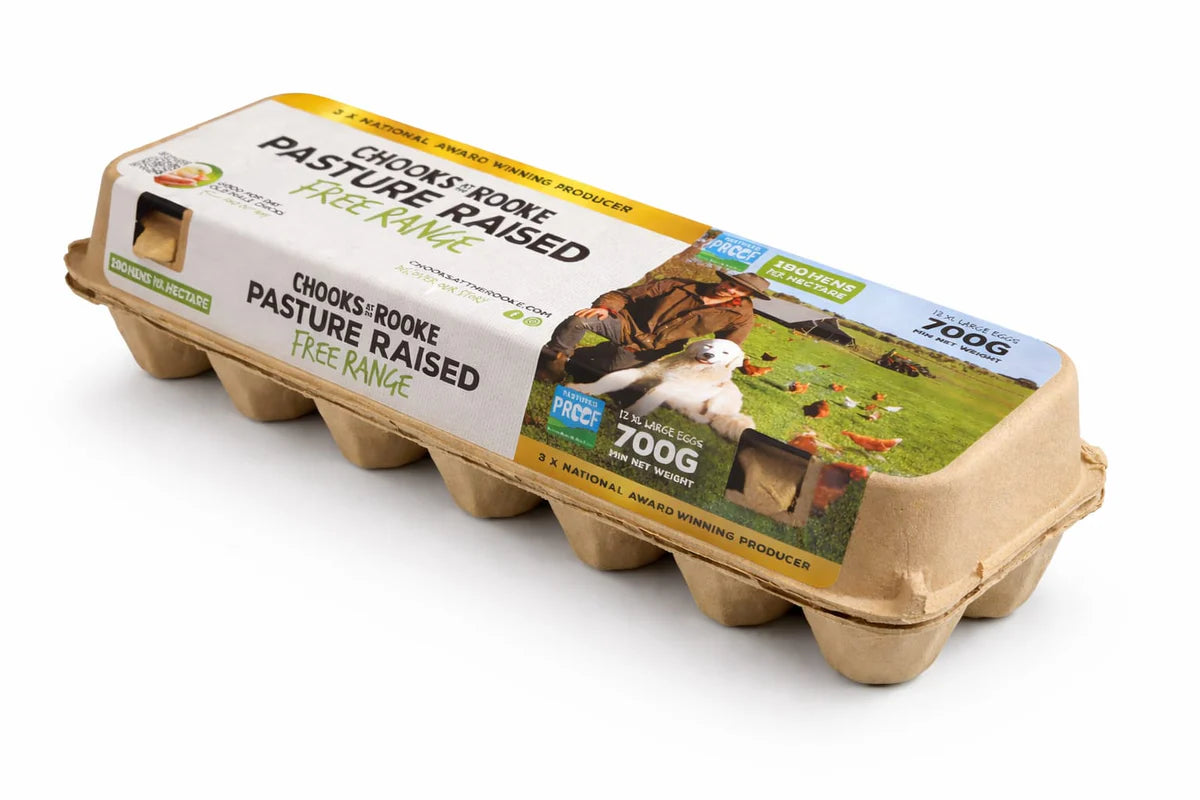 Chooks at the Rooke - Soy free Pasture Raised eggs 700g