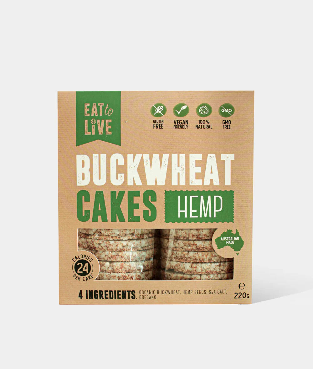 Eat To Live - Buckwheat Cakes With Hemp 220g