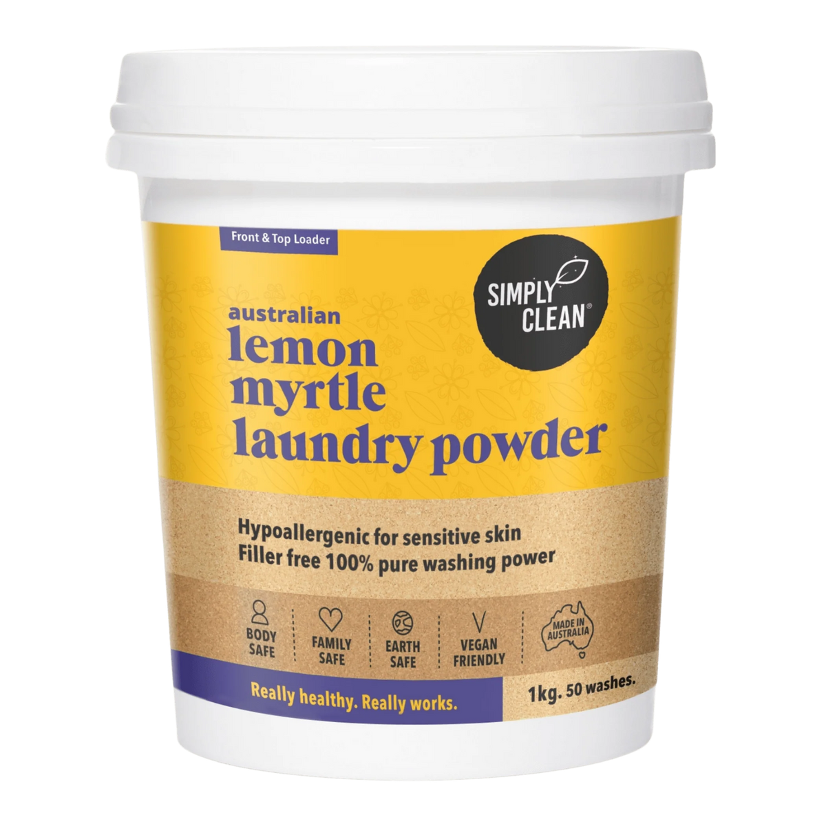 Simply Clean - Laundry Powder Lemon Myrtle 1kg