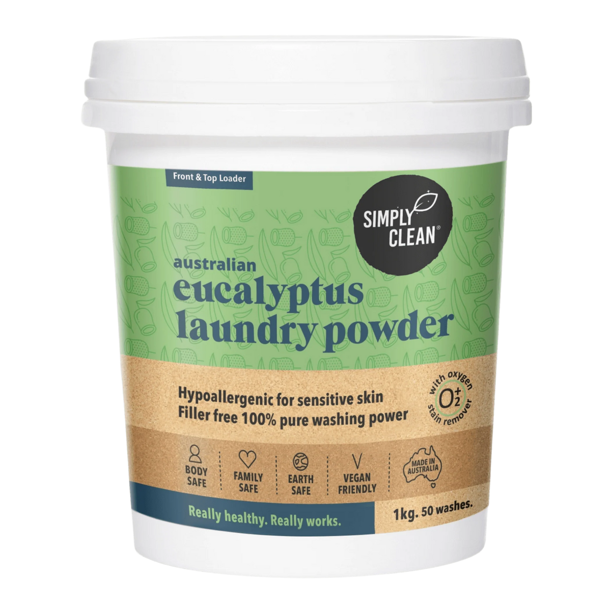 Simply Clean - Laundry Powder Eucalyptus 1kg