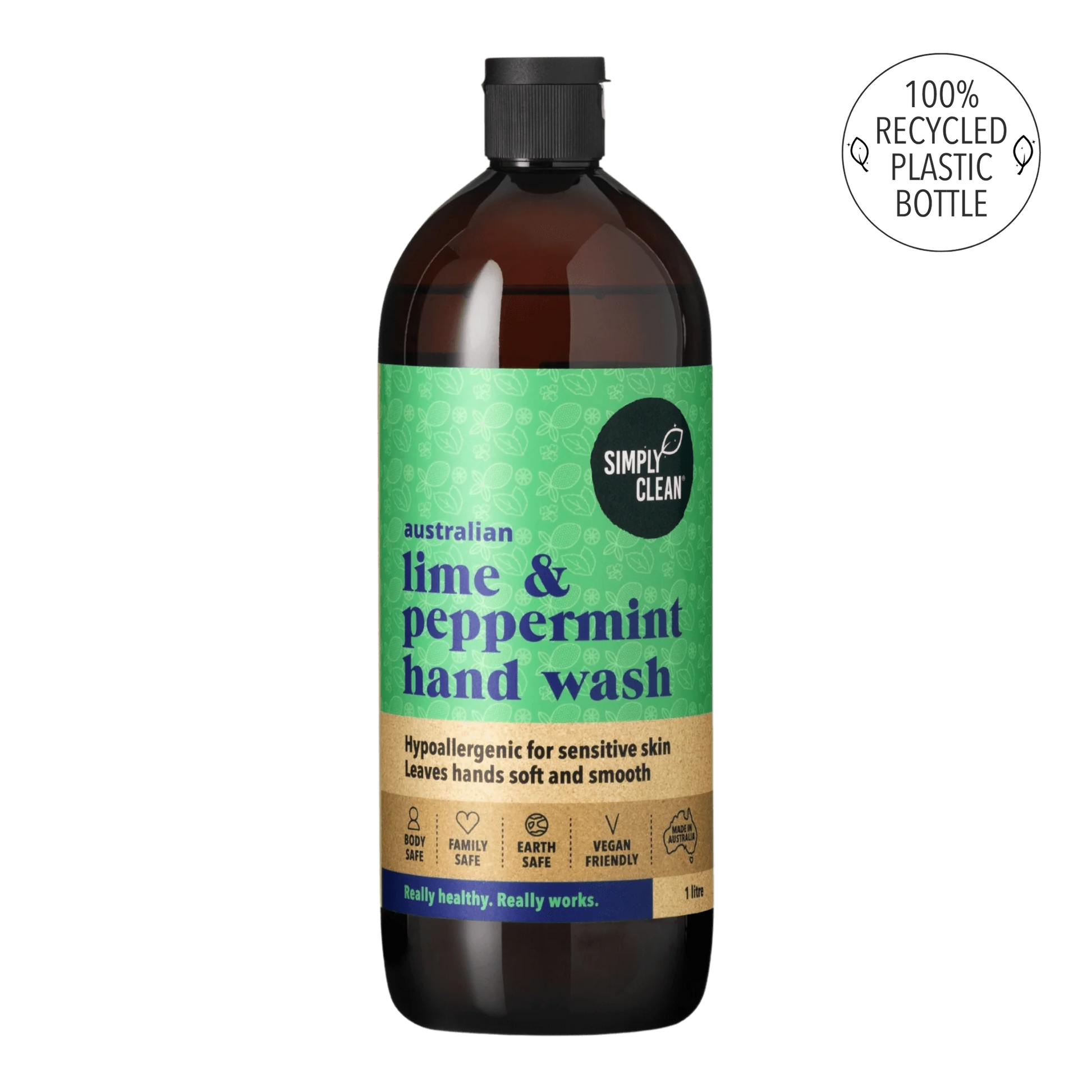 Simply Clean - Hand Wash Lime & Peppermint 1lt