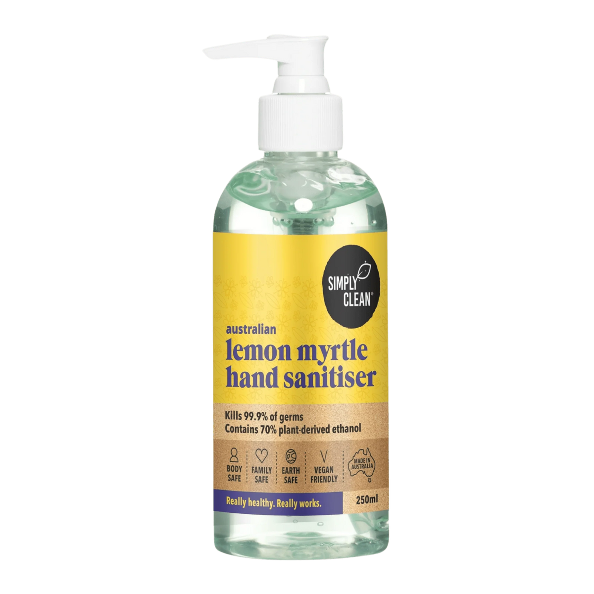 Simply Clean - Hand Sanitiser Lemon Myrtle 250ml