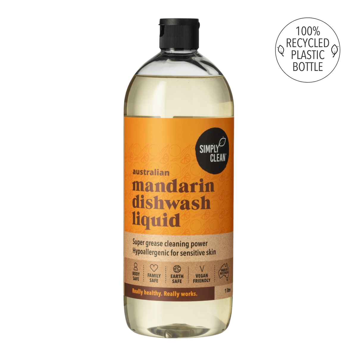 Simply Clean - Dish Liquid Mandarin 1lt