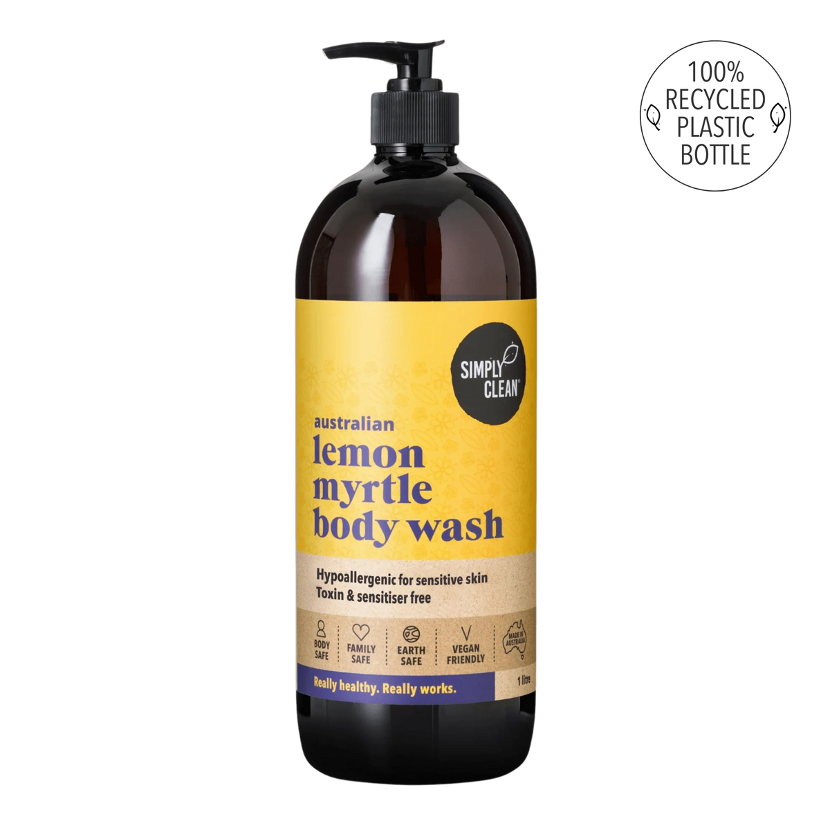 Simply Clean - Body Wash Lemon Myrtle R 1lt
