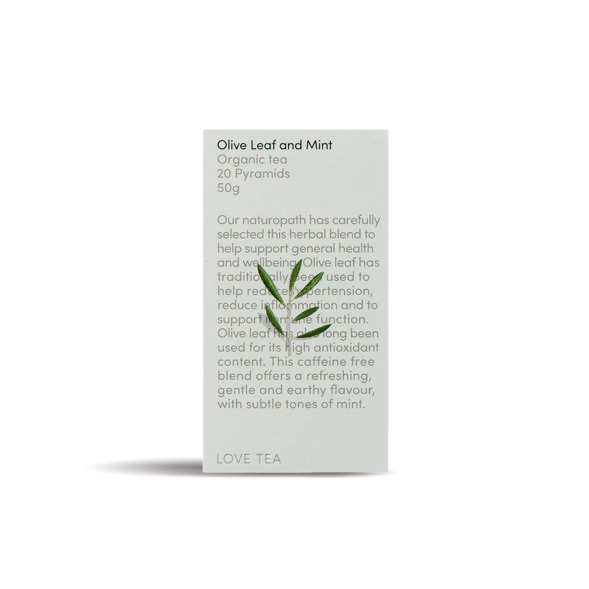 Love Tea - Olive Leaf and Mint Pyramids 50g