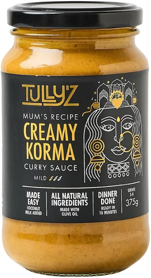 Tully'z - Creamy Korma Curry Sauce Mild 375g