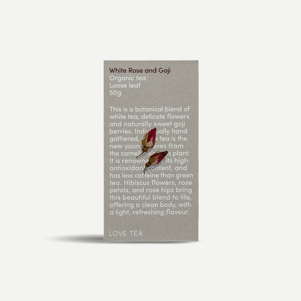 Love Tea - White Rose & Goji Loose Leaf 50g