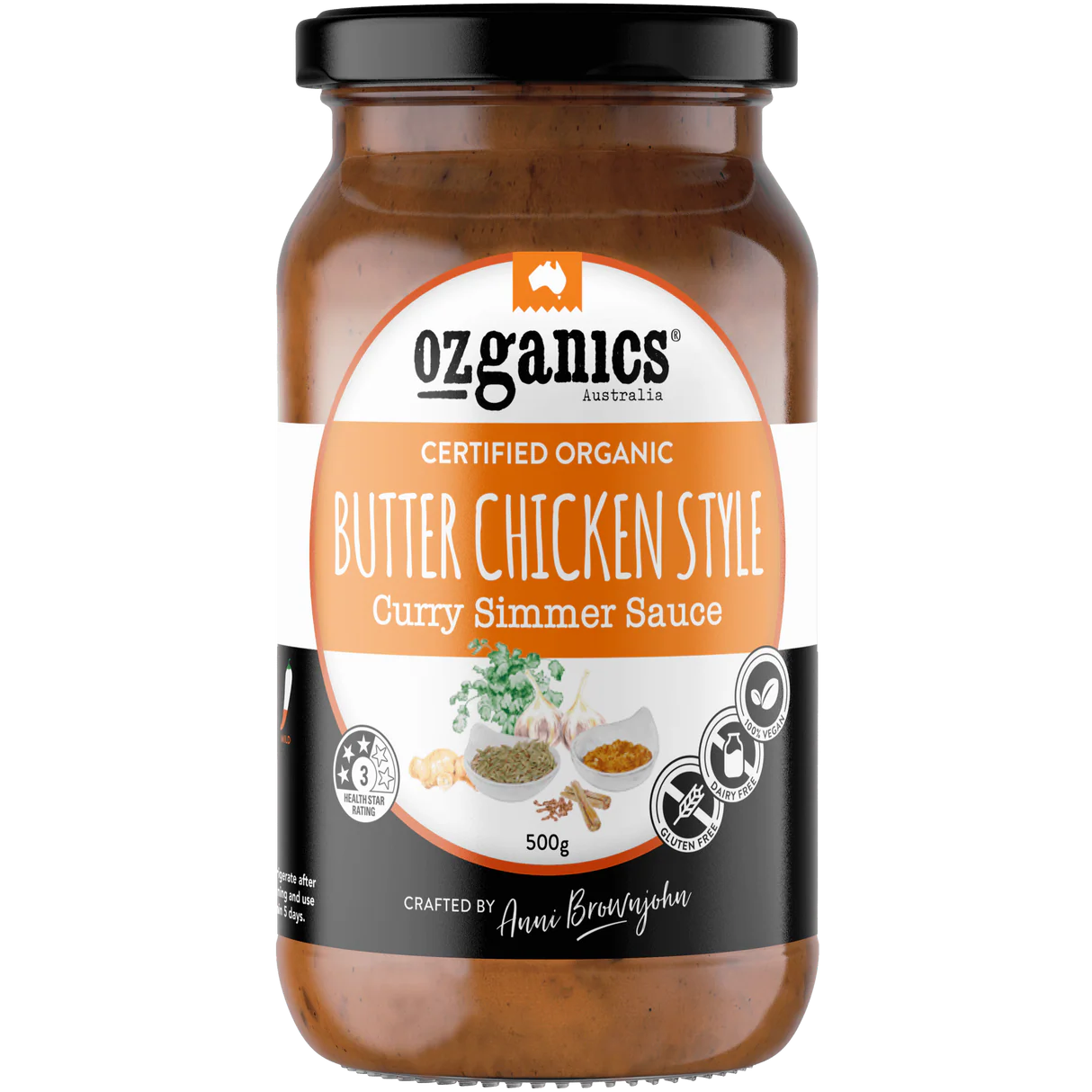Ozganics - Butter Chicken Simmer Sauce 500g