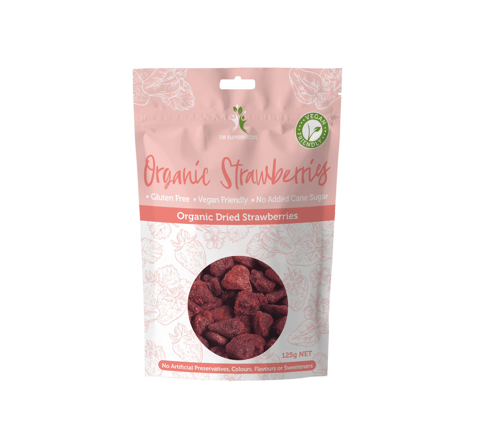Dr Superfoods - Organic Dried Strawberries 125g