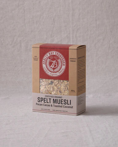 Zeally Bay - Spelt Muesli Pecan Cacao & Toasted Coconut 500g
