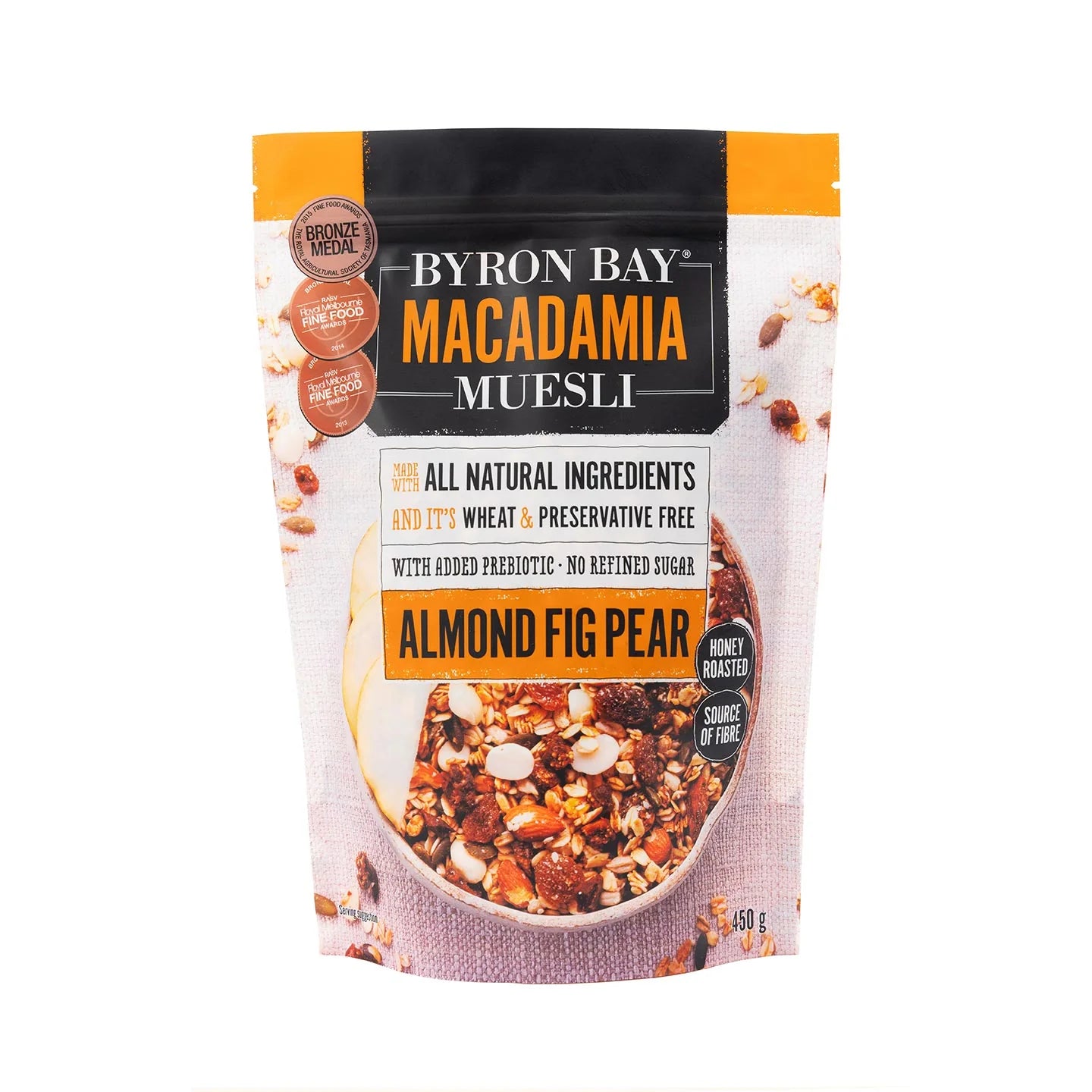 Byron Bay Macadamia Muesli - Almond Fig Pear 900g