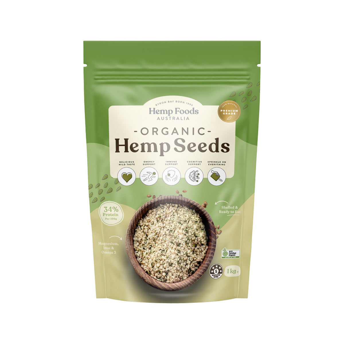 Hemp Foods Australia - Hemp Seeds 1kg