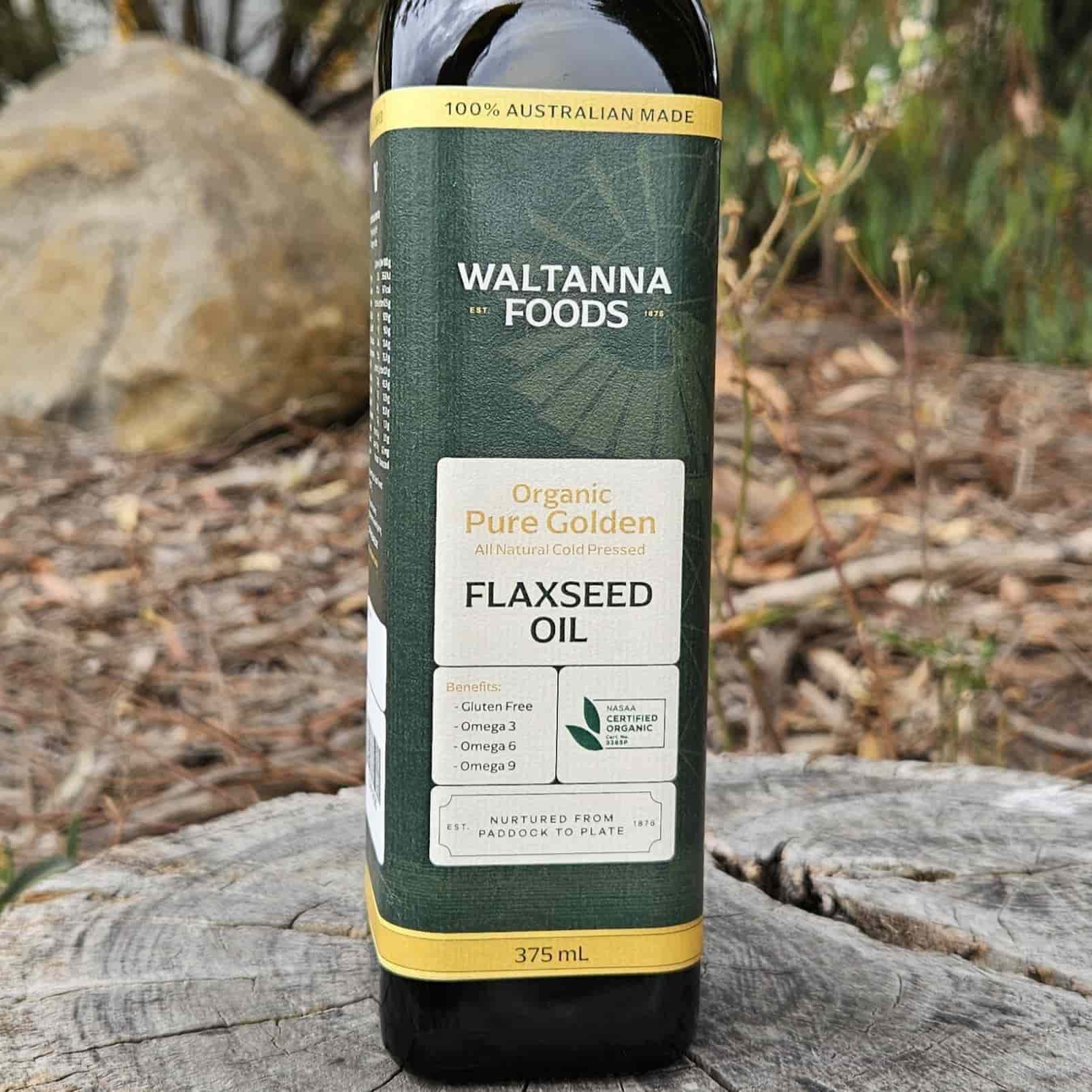 Waltanna Foods - Organic Golden Flaxseed Oil 375ml