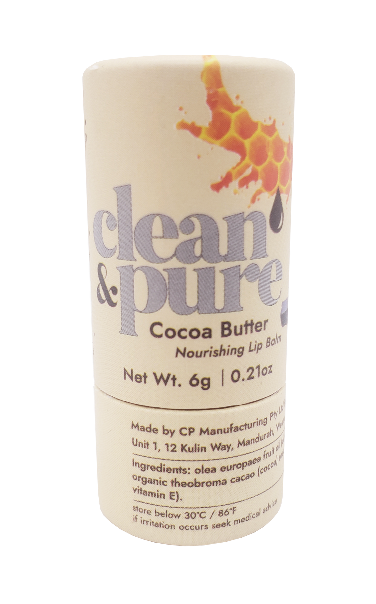 Clean and Pure - Cocoa Butter Lip Balm Tube 6g 6g
