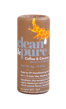 Clean and Pure - Coffee & Coconut Lip Balm Tube 6g