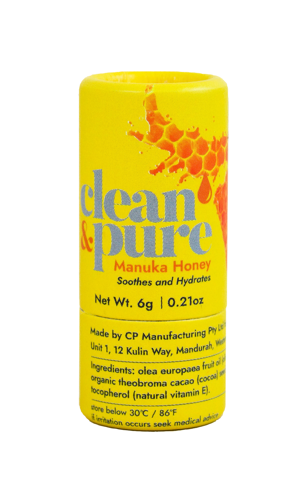 Clean and Pure - Manuka Honey Lip Balm 6g