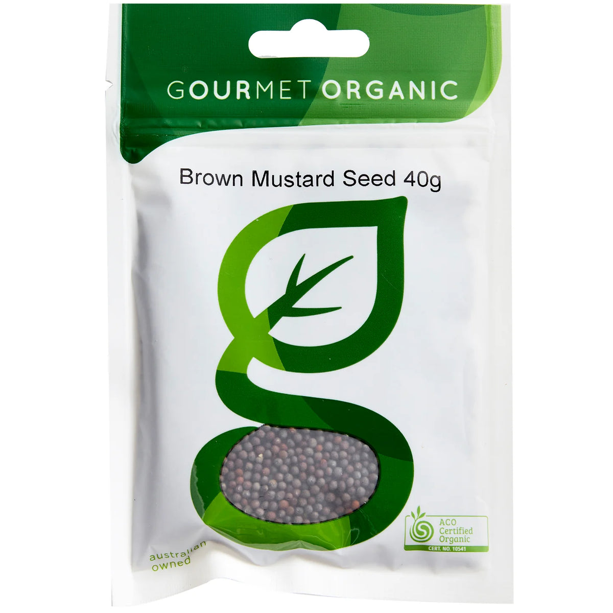 Gourmet Organics - Herbs Mustard Seed Brown 40g