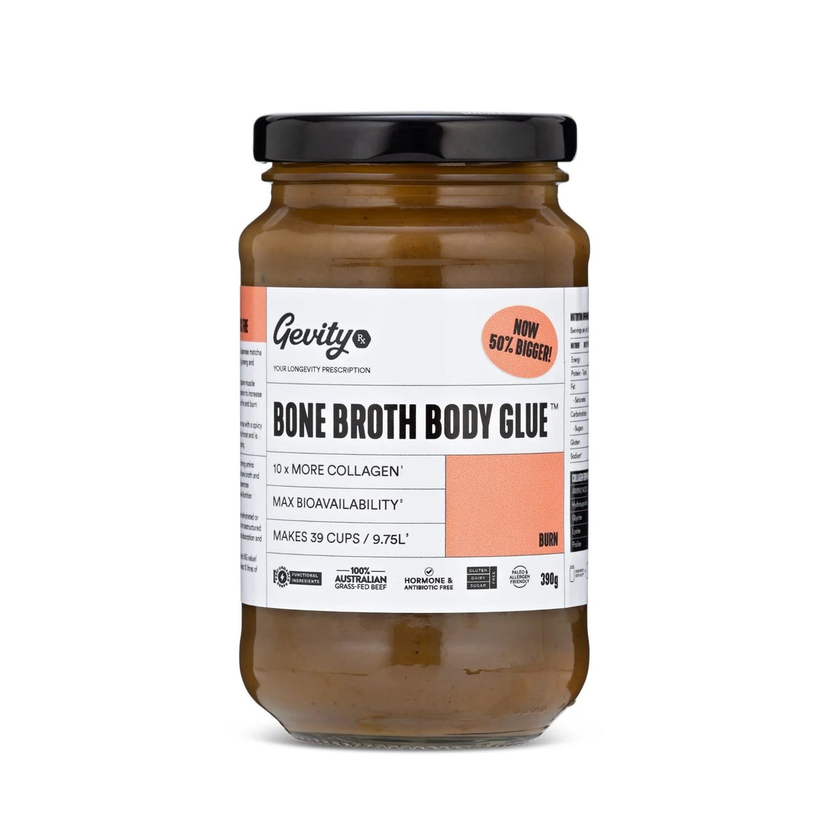 Gevity Rx Bone Broth - Body Glue Burn 390g