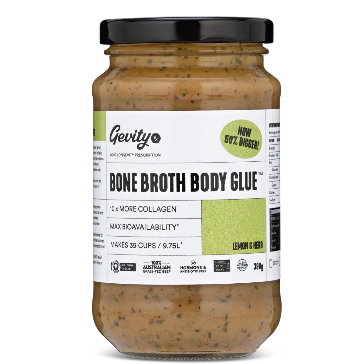 Gevity Rx Bone Broth - Lemon Herb 390g