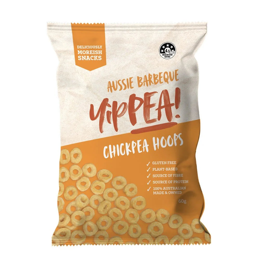 Get Farmed - Yippea Chickpea Puffs Aussie Barbeque 60g