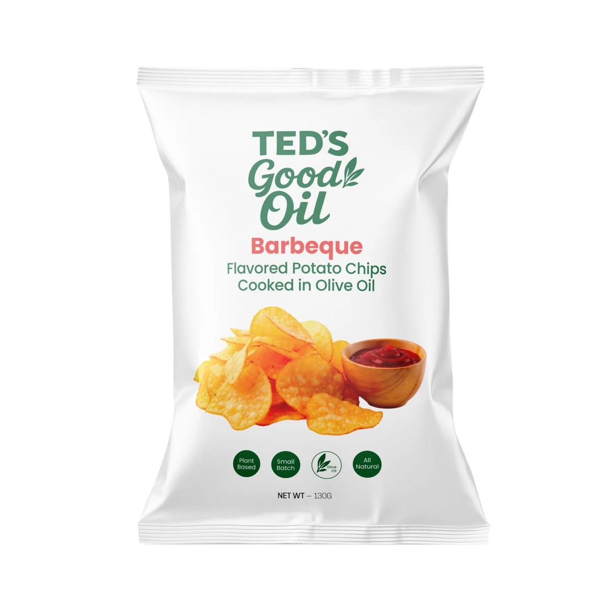 Ted's Good Oil - Olive Oil Potato Chip BBQ 130g