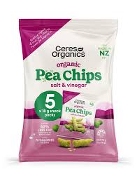 Ceres - Pea chips Multipack Salt & Vinegar 90g