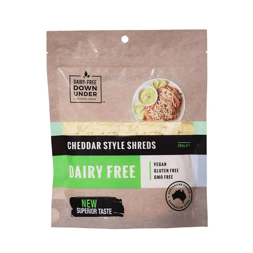 Dairy Free Down Under - Cheddar Shreds 200g