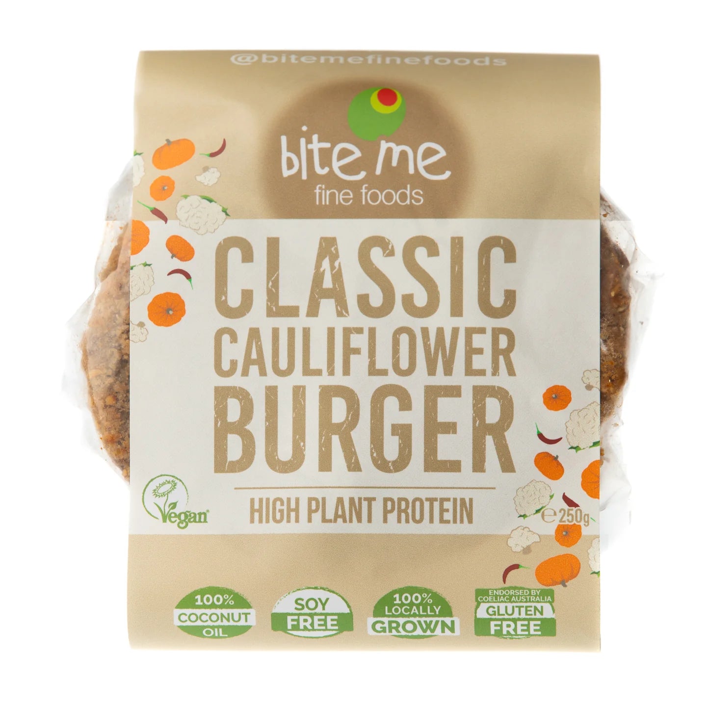 Bite Me Fine Foods - Burger Cauliflower