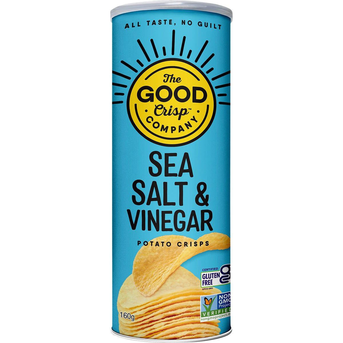 The Good Crisp Company - Pot Crisps Sea Salt & Vinegar 160g