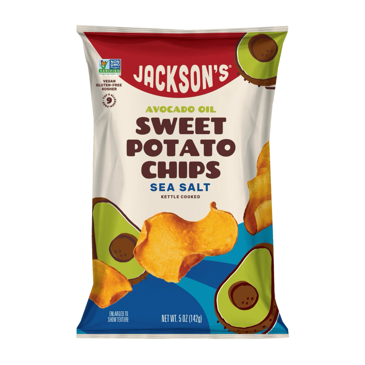 Jacksons - Sea Salt Sweet Potato Chips 142g