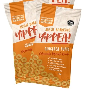 Get Farmed - Yippea Chickpea Puffs Aussie Barbeque 20g