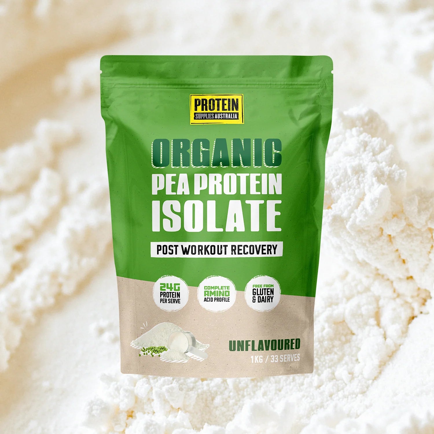 Protein Supplies Australia - Pea Protein Unflavoured 500g