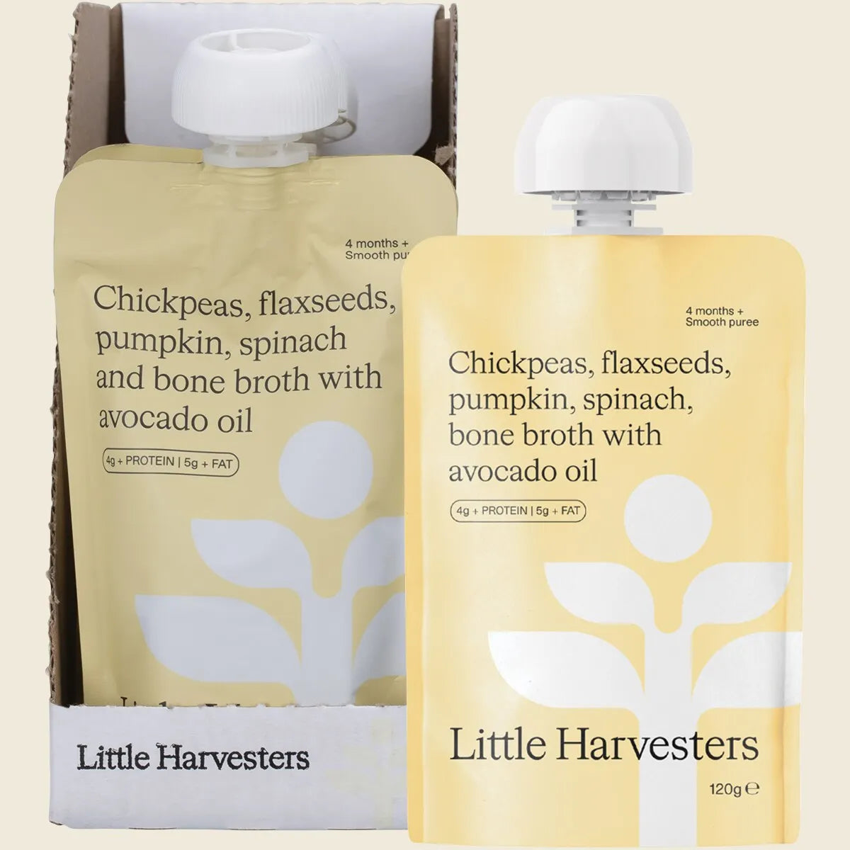 Little Harvest - Chickpeas, Flaxseeds, Pumpkin, Spinach & Bone Broth 120g