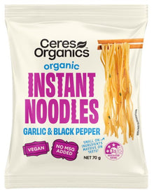 Ceres - Organic Instant Noodles Garlic and Black Pepper 70g
