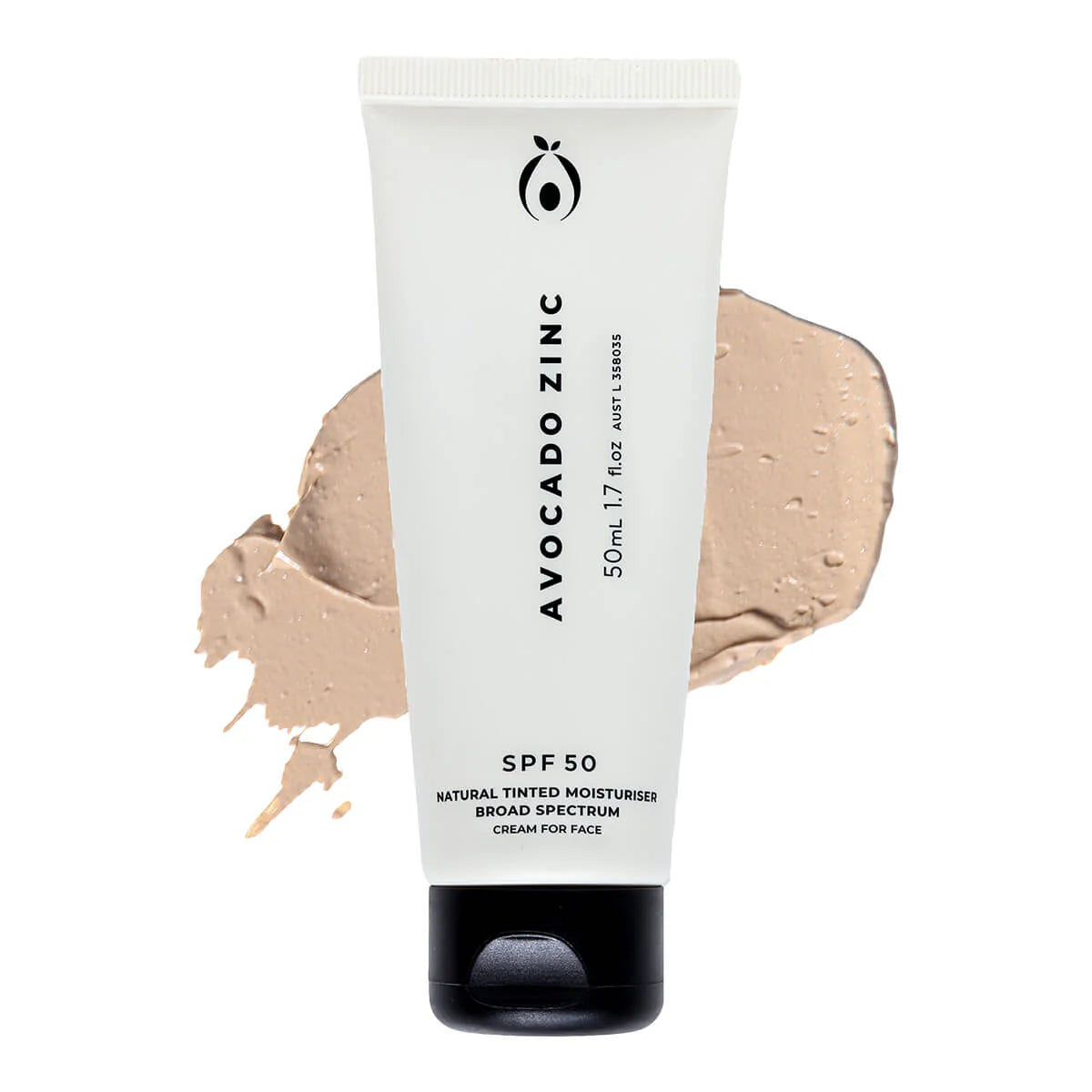 Avocado Zinc - Spf50 Nat Tinted Light- Medium Sunscreen 50ml