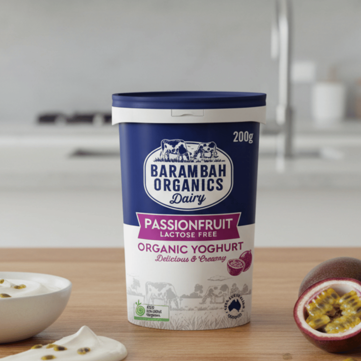 Barambah Organics - Yogh Passionfruit 200g