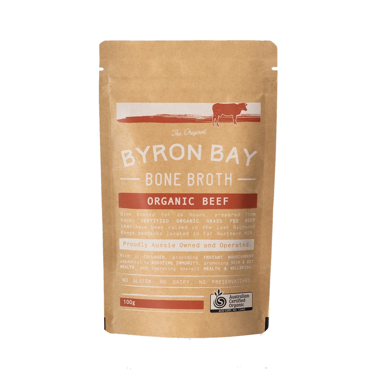 Byron Bay Bone Broth - Organic Beef Bone Broth Powder 100g
