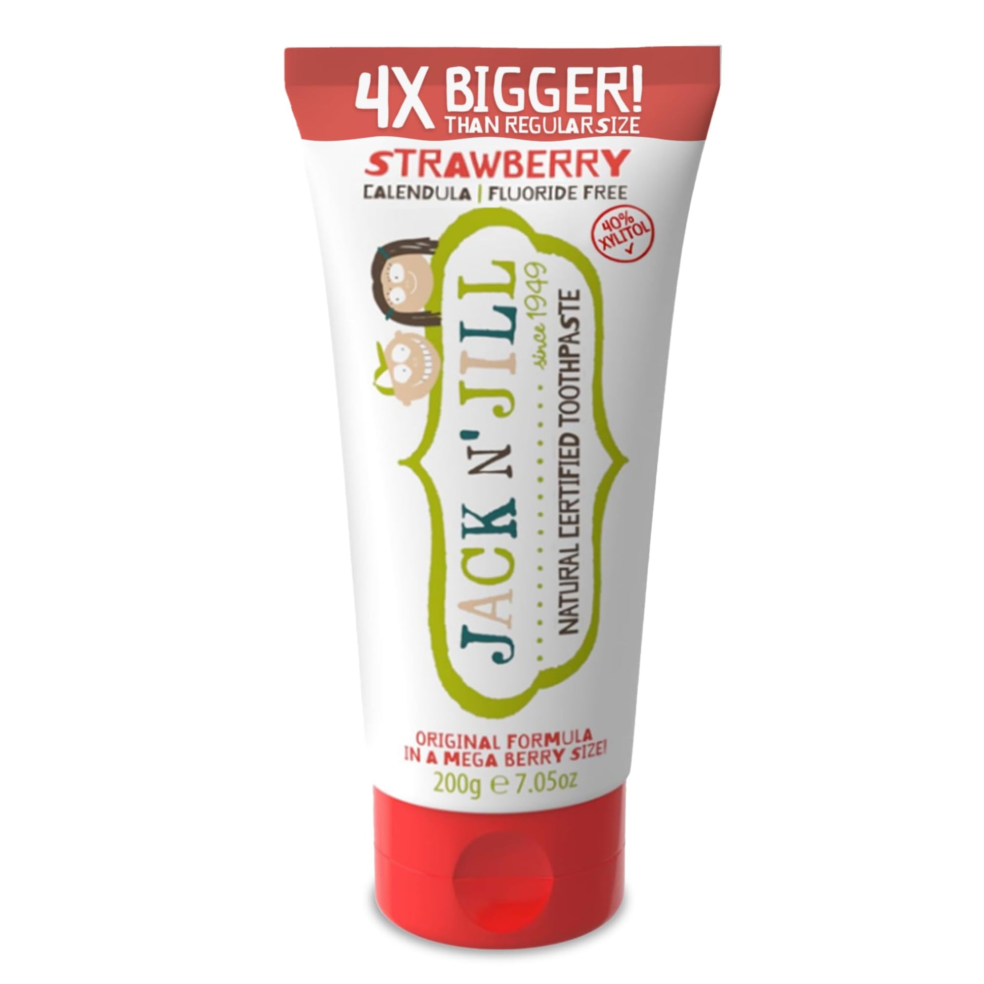 Jack N Jill - T/paste Strawb 200g