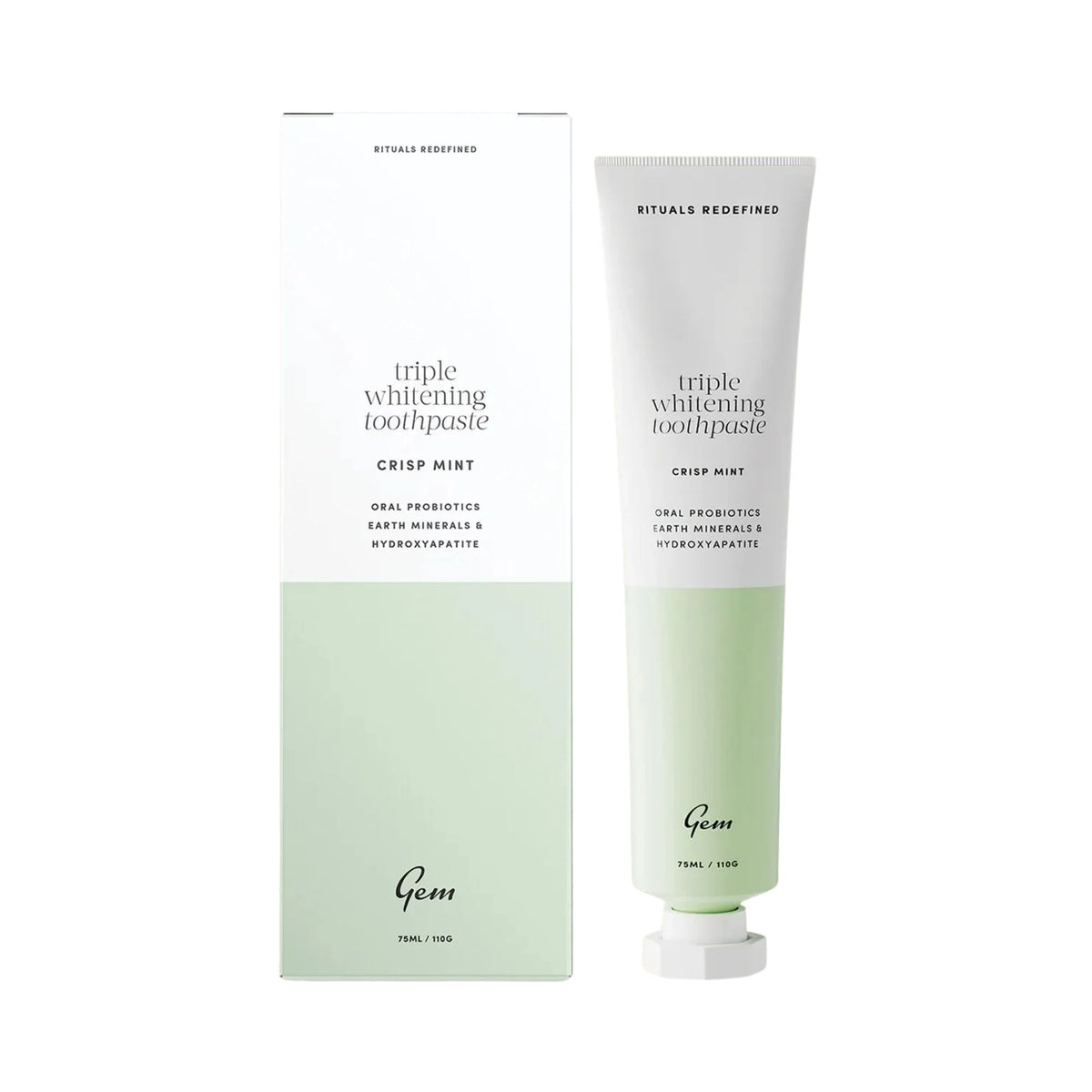 Gem - Toothpaste Whitening Crisp mint