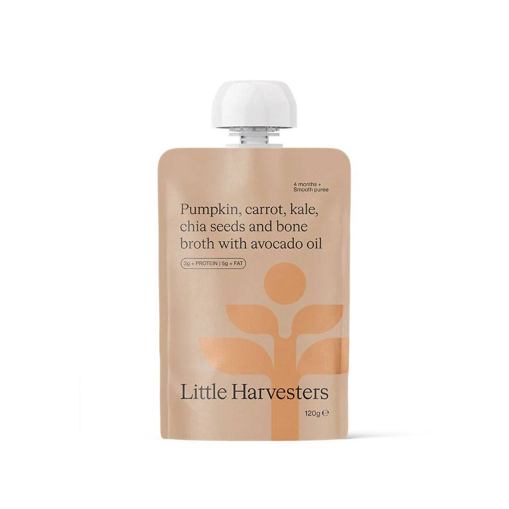 Little Harvest - Puree Pouch Pumpkin Carrot Kale Chia 120g