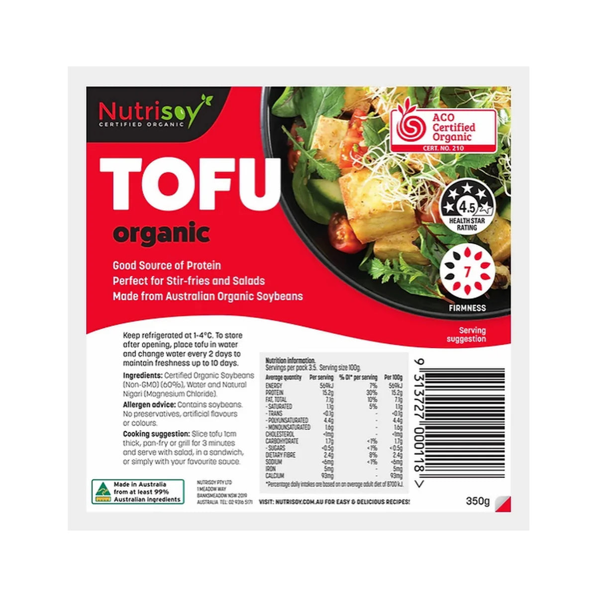 Nutri - Tofu Organic 350g