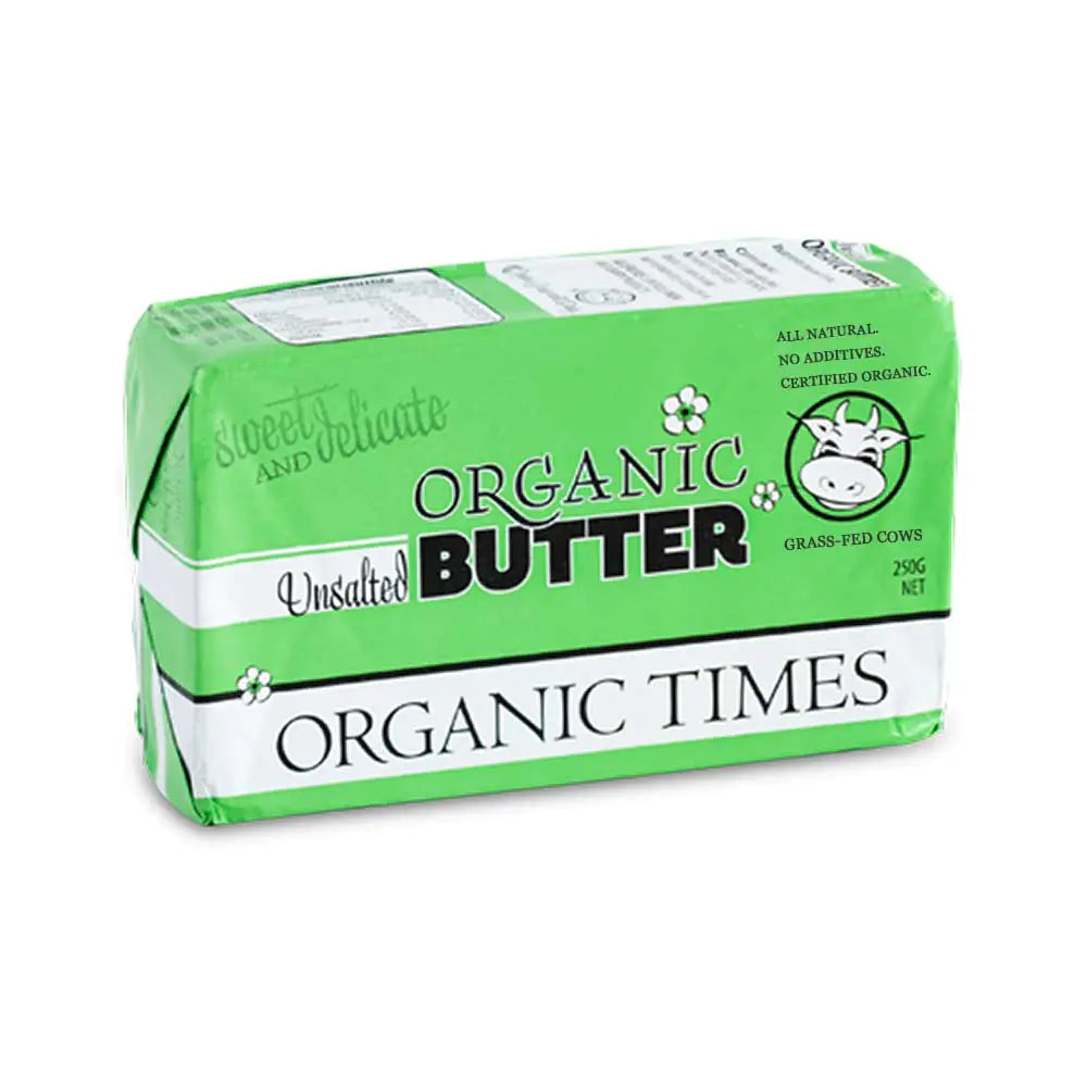 Organic Times - Butter Unsalted 250g