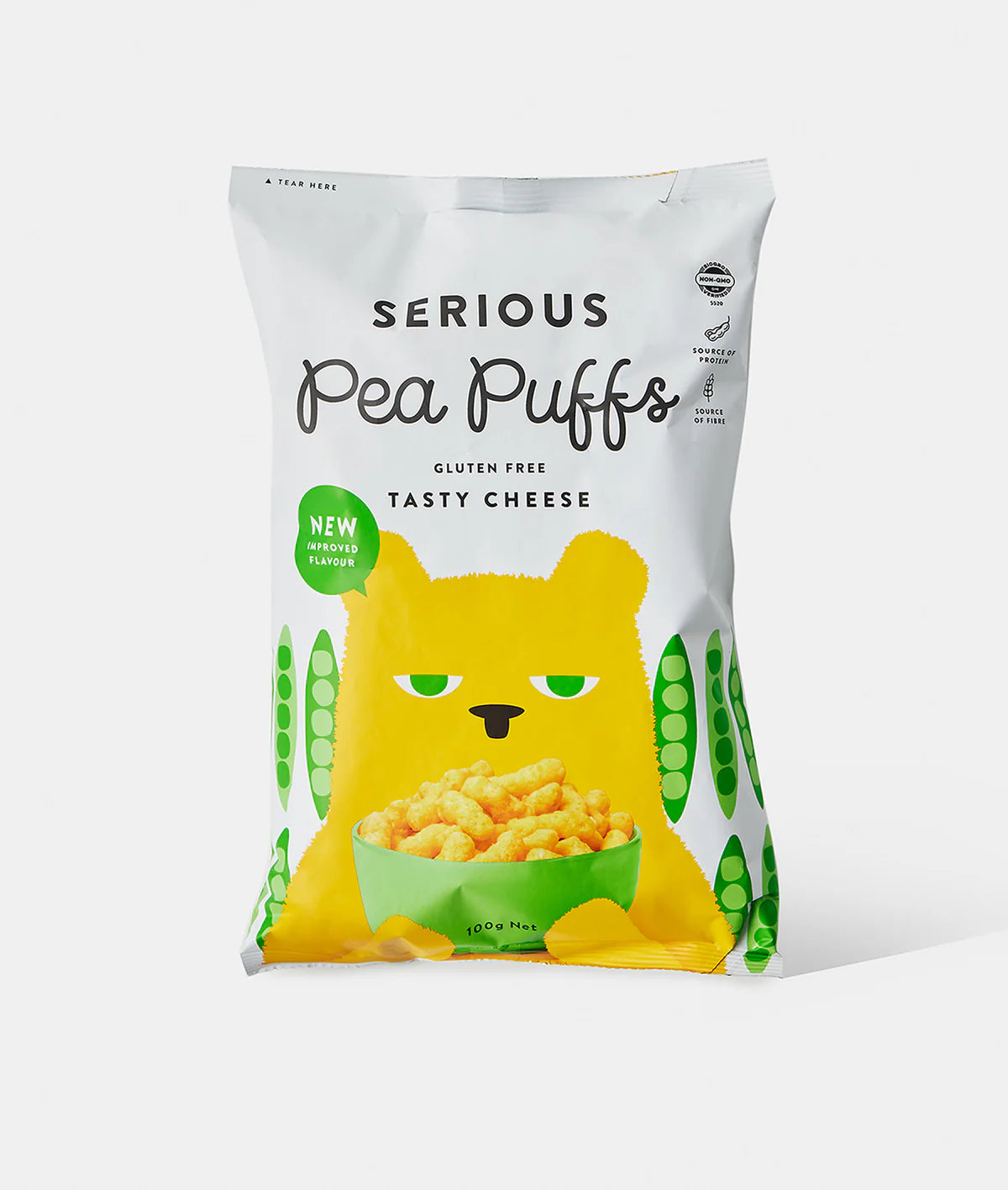 Serious Foods Co - Pea Puffs Tasty Cheese 100g