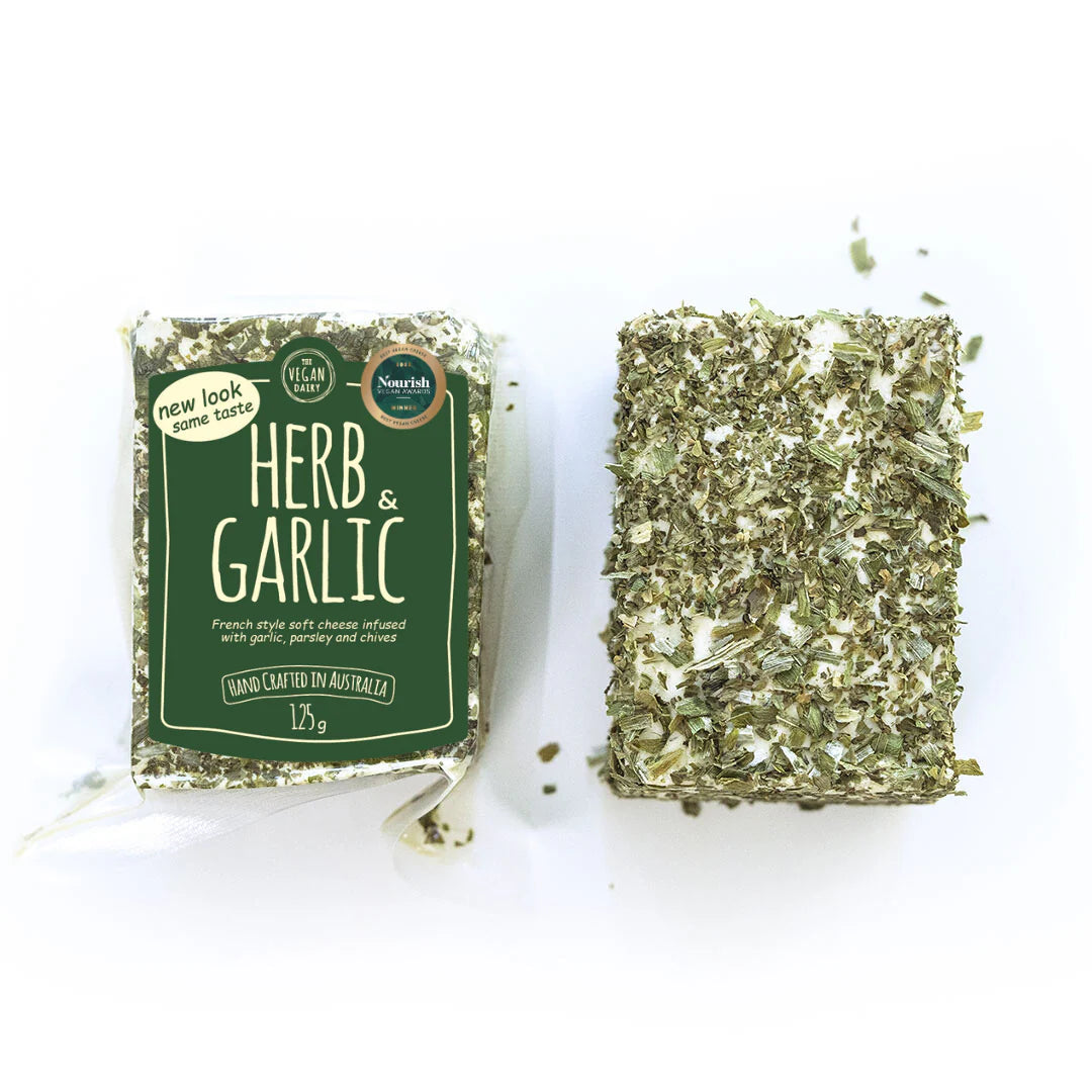 The Vegan Dairy - Herb Garlic Cherve 125g