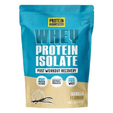 Protein Supplies Australia - Whey Protein Isolate Vanilla 1000g