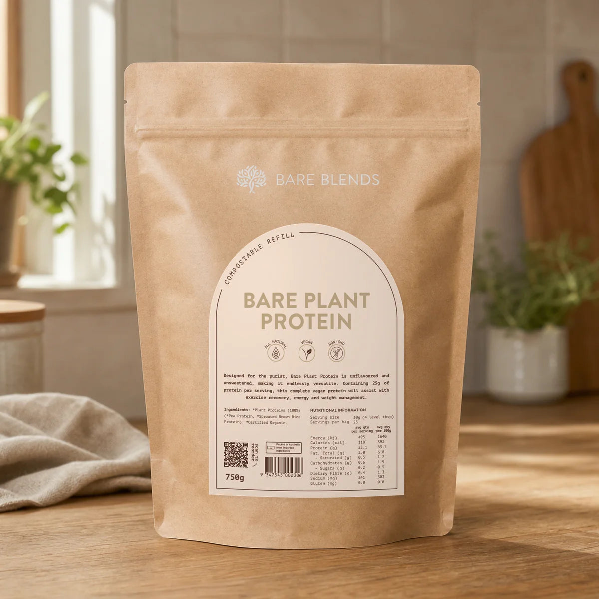 Bare Blends - Bare Plant Protein 750g