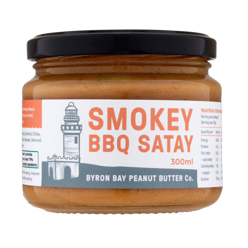 Byron Bay PBC - Smokey BBQ Satay Sauce 300ml