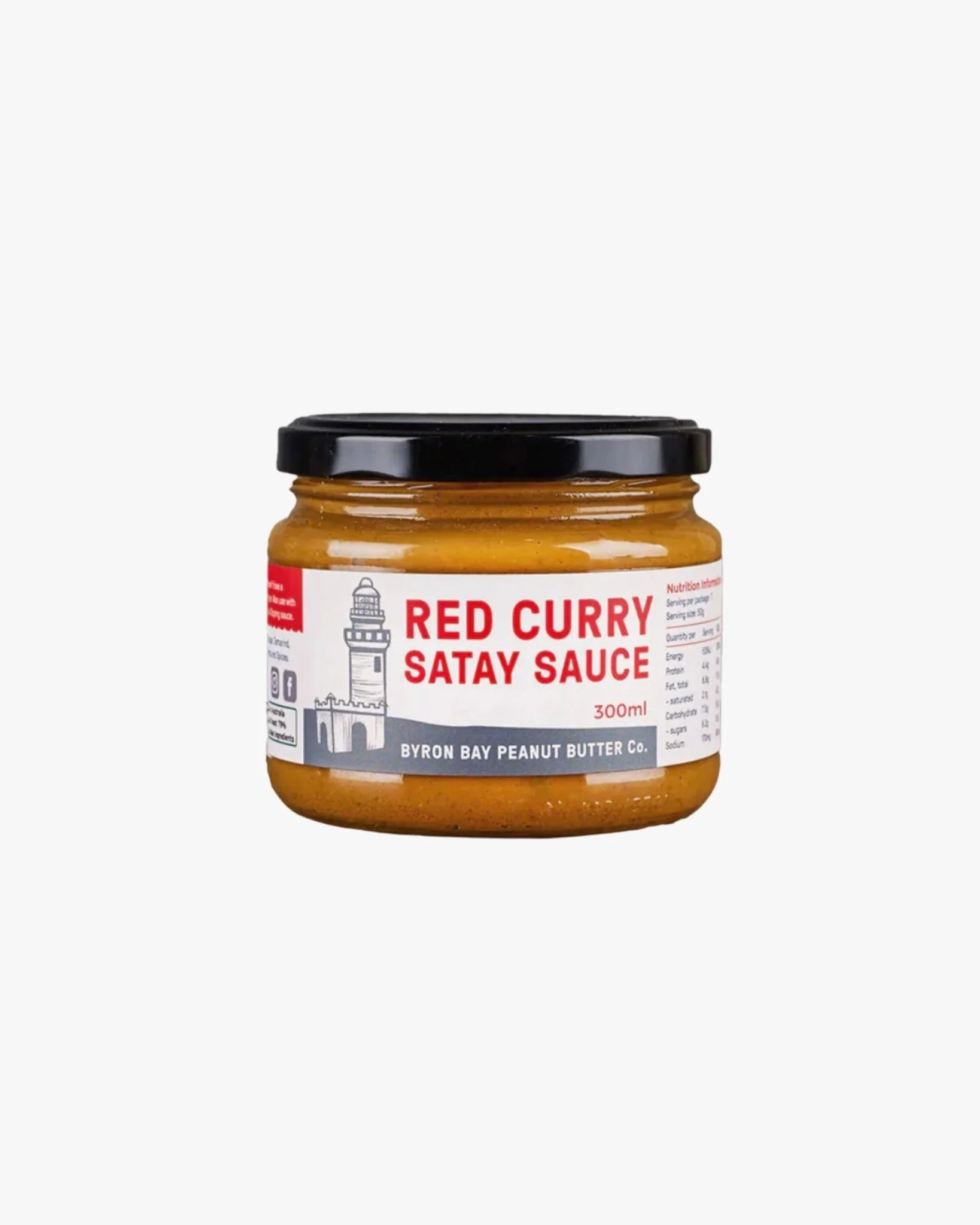 Byron Bay PBC - Red Curry Satay Sauce 300ml