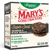 Mary's Gone Crackers - Super Seed Seaweed & Black Sesame 113g