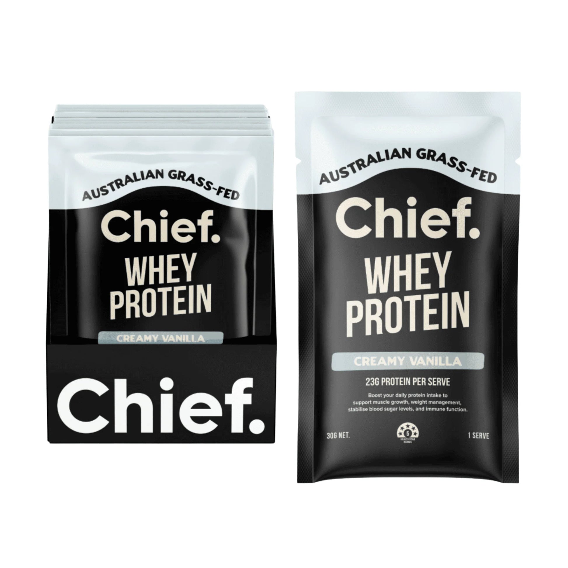 Chief - Whey Protein Vanilla Sachets 30g